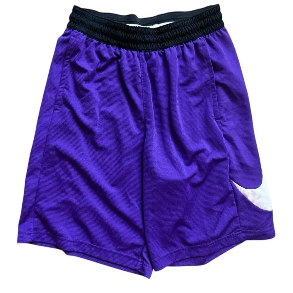 Mens Nike Dri Fit Basketball Loose Fit Big Logo Activewear Shorts - Sz M